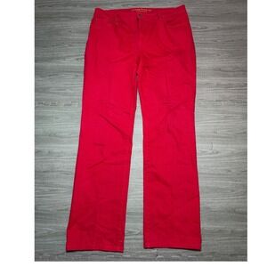 Lauren Ralph Lauren Red Classic Straight Leg Premium Jeans Pants Womens 14